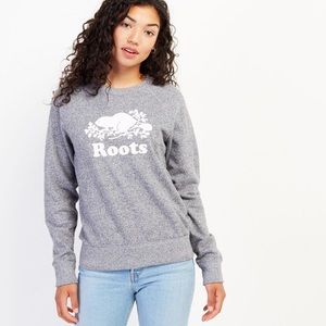ROOTS- original crew sweatshirt (pink logo)
